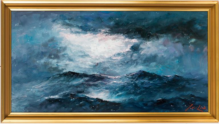 AXEL LIND, oil on canvas, signed.
