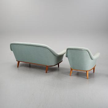 Bertil Fridhagen, fåtölj och soffa, 1900-talets mitt.