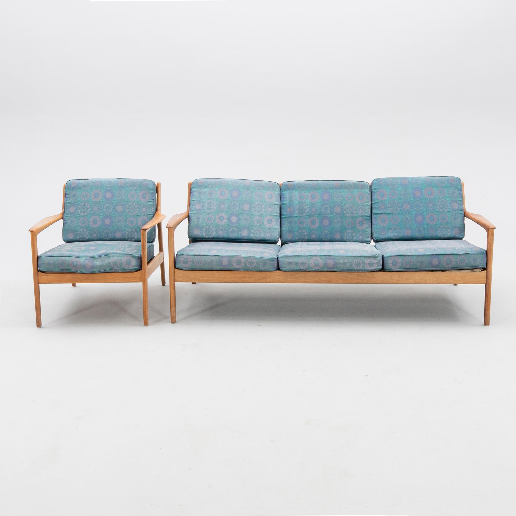 Soffa och fåtölj, DUX/Fagas 1960-tal.