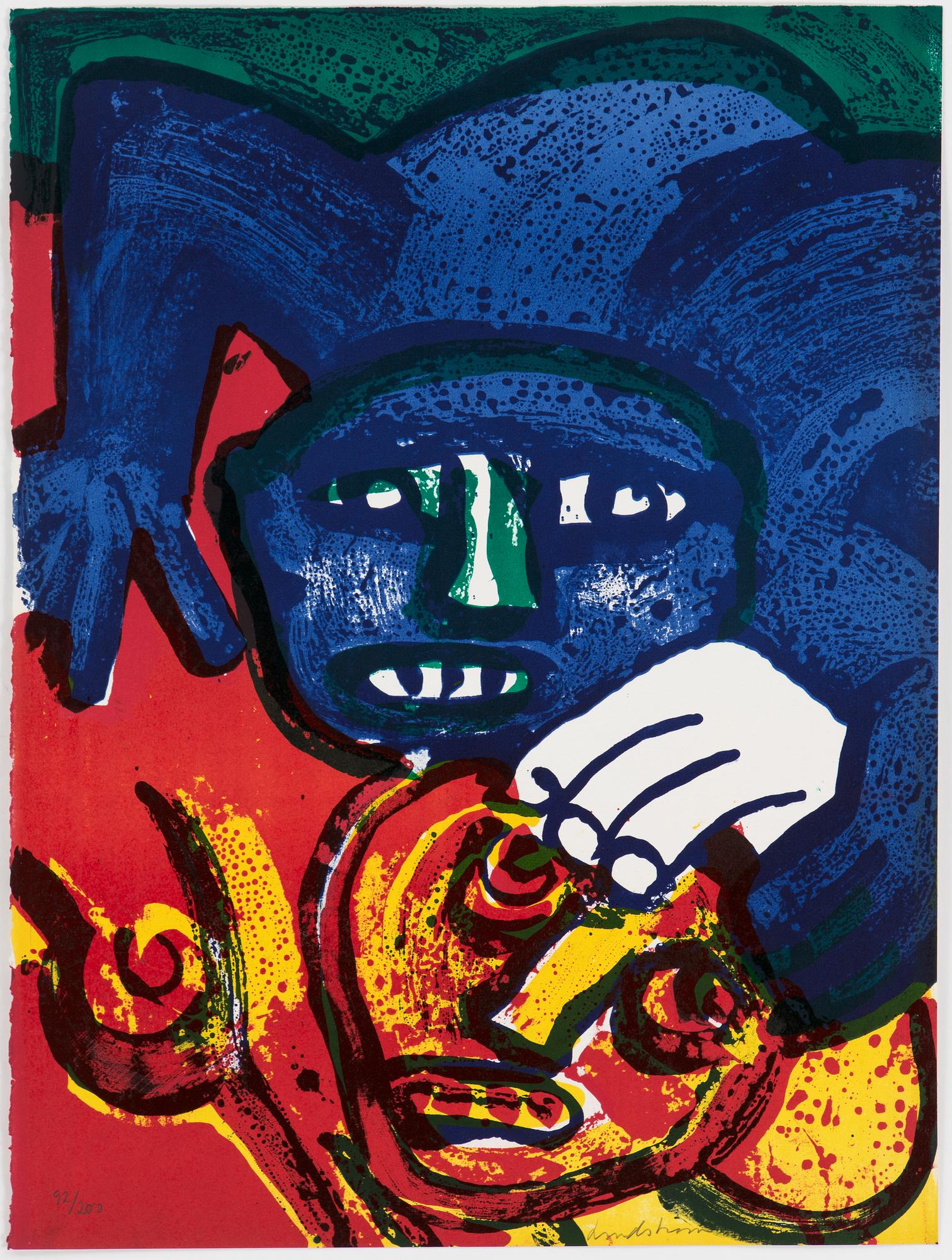 BENGT LINDSTRÖM, set with 7 lithographs in colours, 1975, each signed and numbered 92/200.