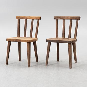 Axel Einar Hjorth, stolar, fyra stycken, "Utö", Nordiska Kompaniet, 1930-tal.