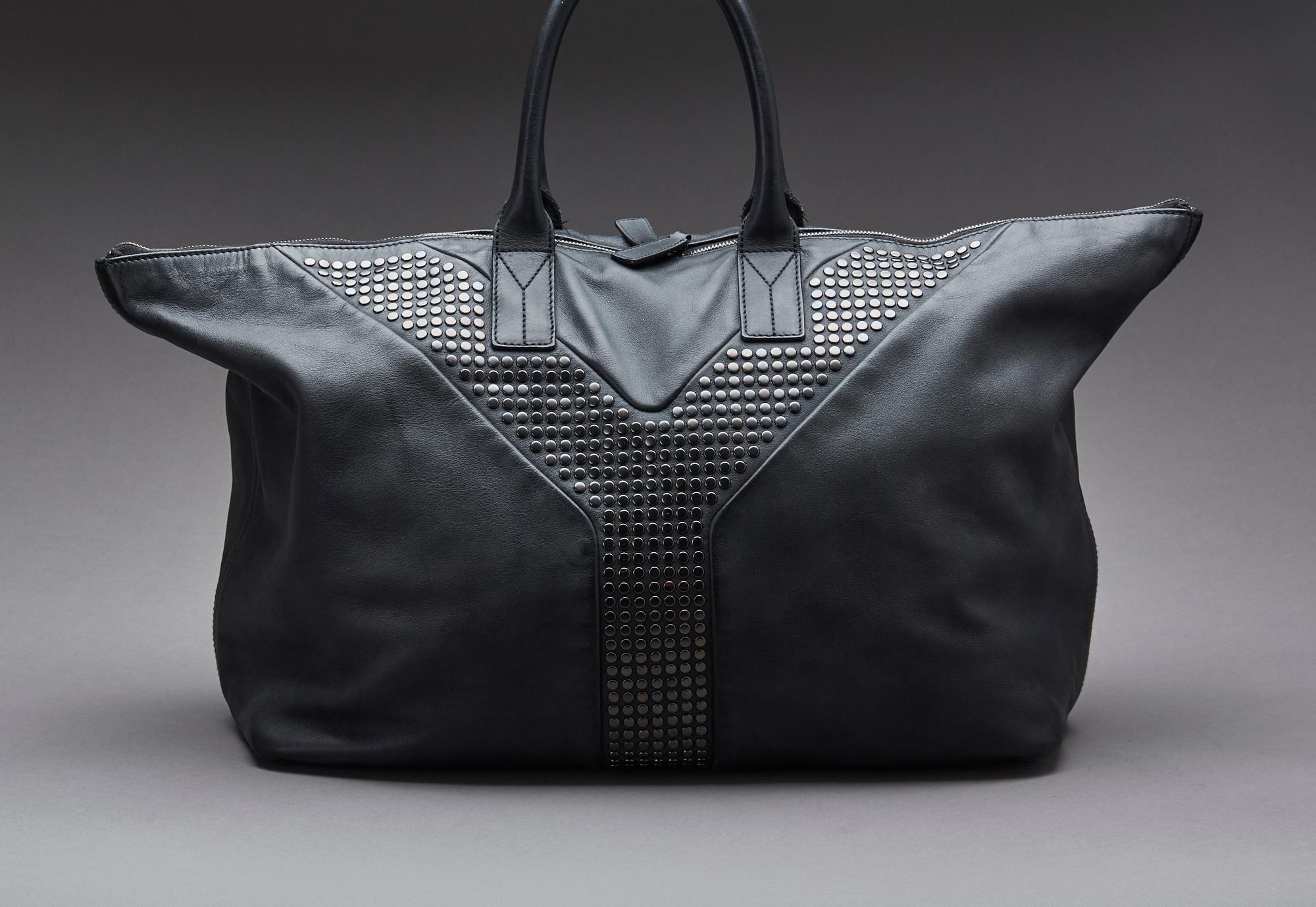 VÄSKA, "Studded Satchel", Yves Saint Laurent.