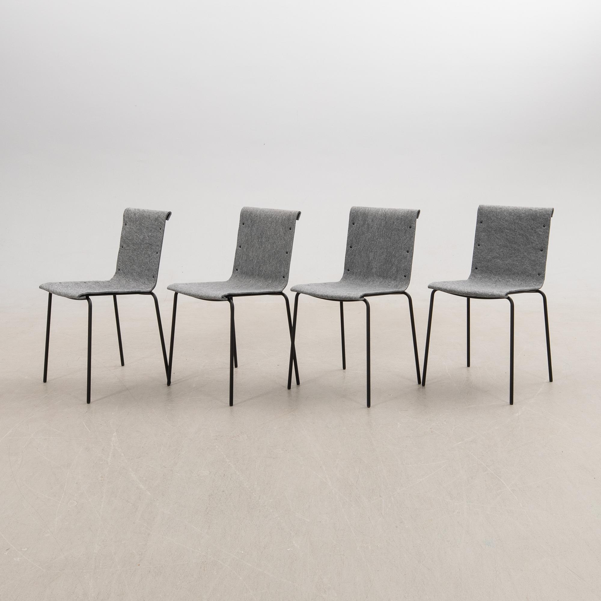 Elding Oscarson, chairs, 4 pcs, "Skissernas", Källemo, 2019.