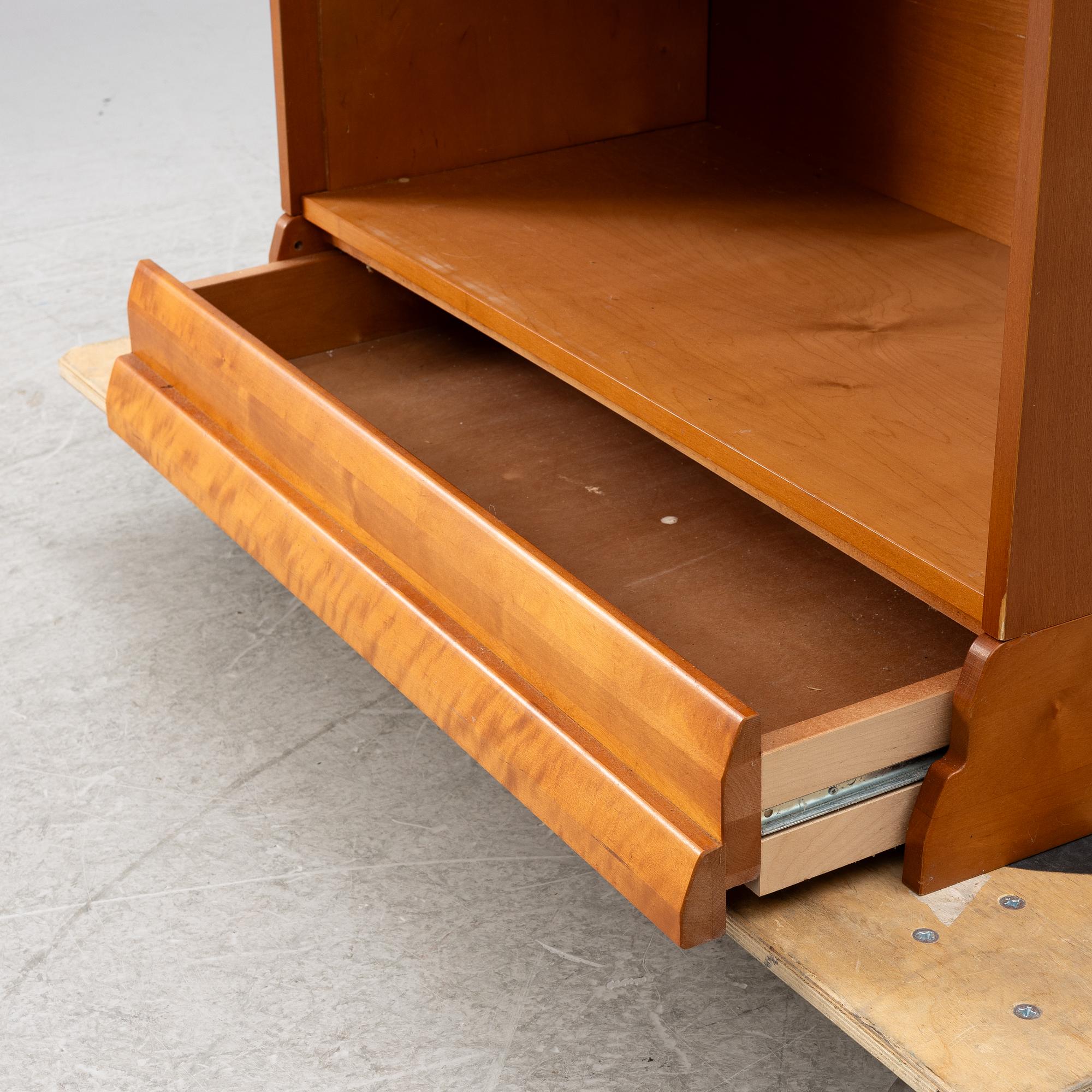 Bookcase with glass doors, 7 modules, Billnäs.