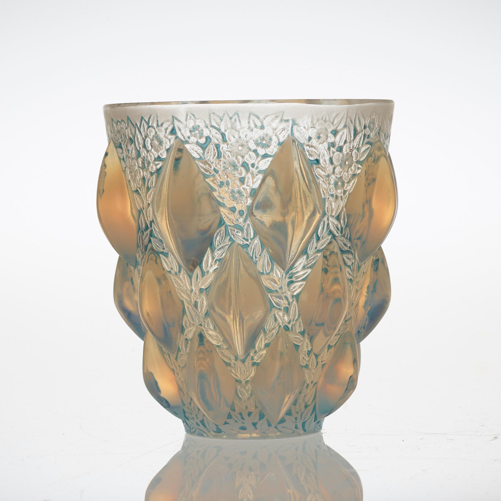 RENÉ LALIQUE, vas "Rampillon", Frankrike, efter 1928.