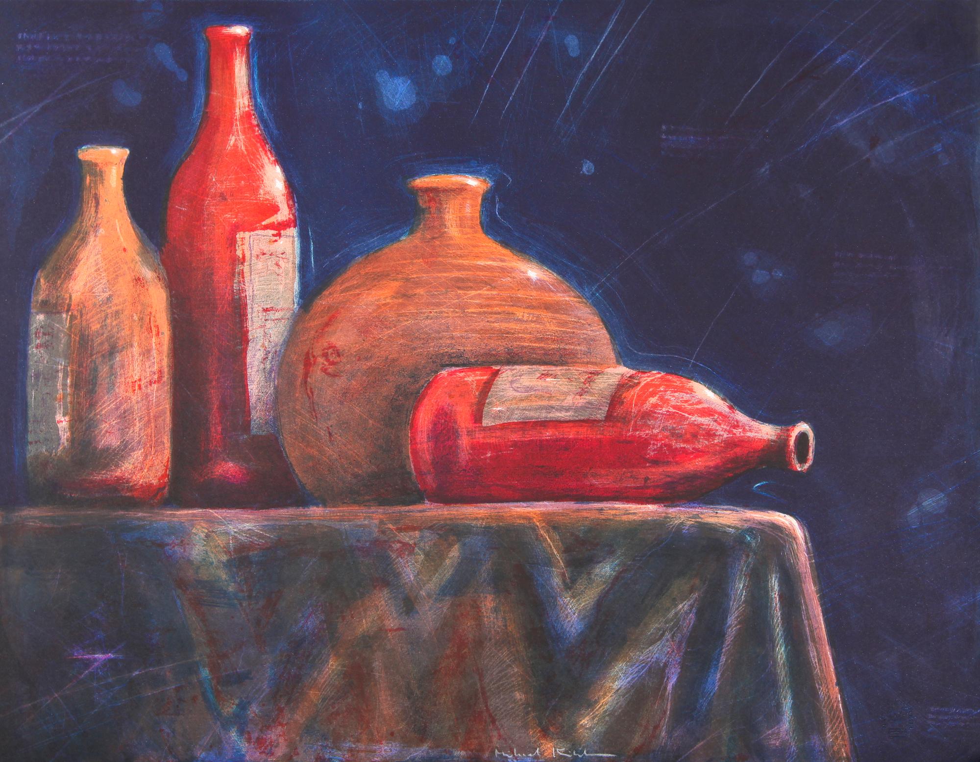 MIKAEL KIHLMAN, färglitografi, signerad.