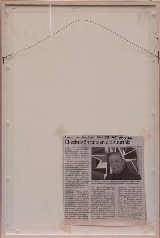 LARS-GUNNAR NORDSTRÖM, serigrafi, signerad, numrerad KV (provtryck).