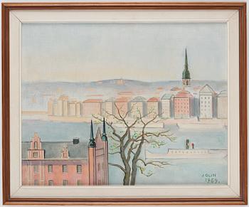 Einar Jolin, Utsikt från Skeppsholmen över Gamla Stan.