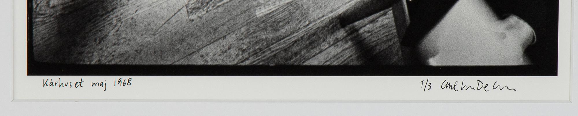Carl Johan De Geer, photo, signed 1/3.