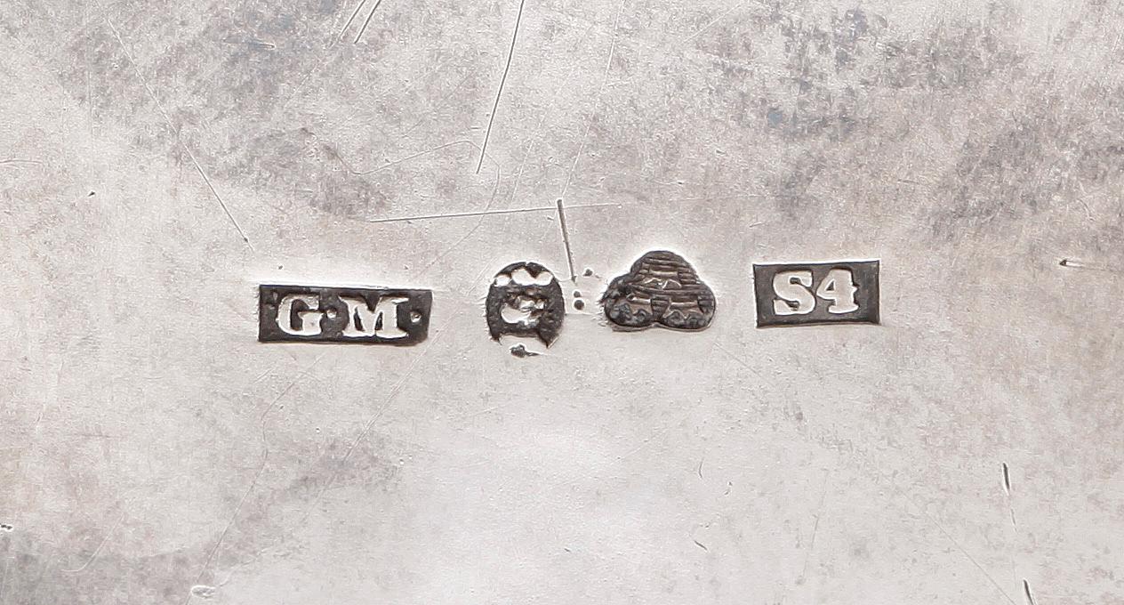 KAFFEKANNA, silver, nyrokoko, Gustav Möllenborg, Stockholm, 1848, vikt ca 513g.