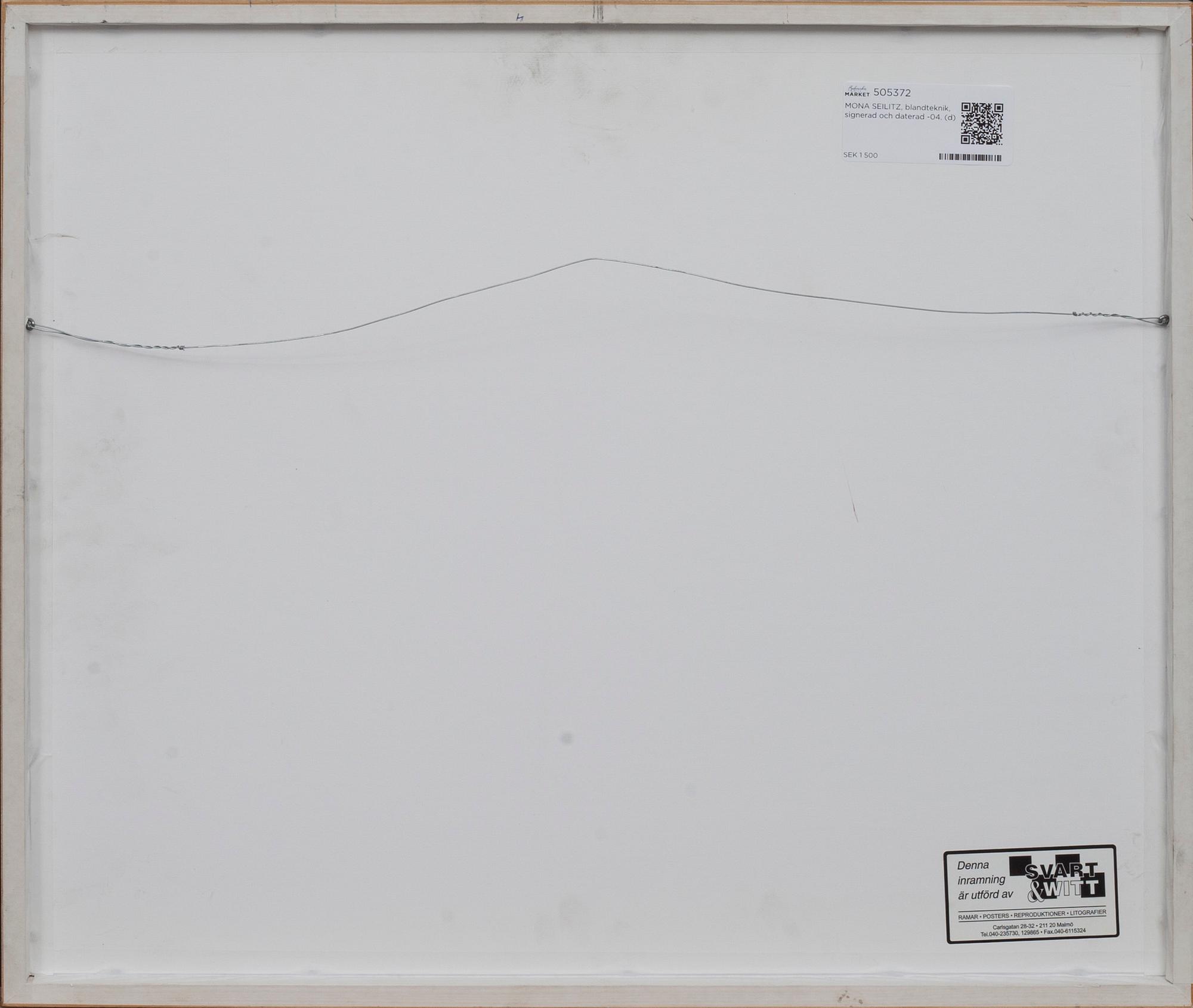 MONA SEILITZ, blandteknik, signerad och daterad -04.