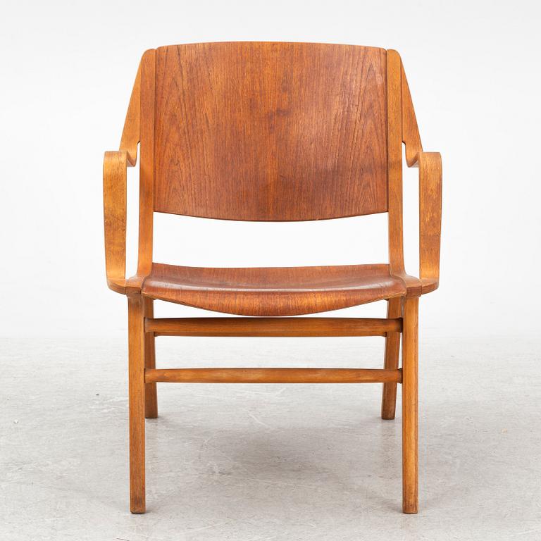 Peter Hvidt & Orla Mølgaard Nielsen, an  'Ax Chair' armchair, Fritz Hansen, Denmark, 1950's/60's.