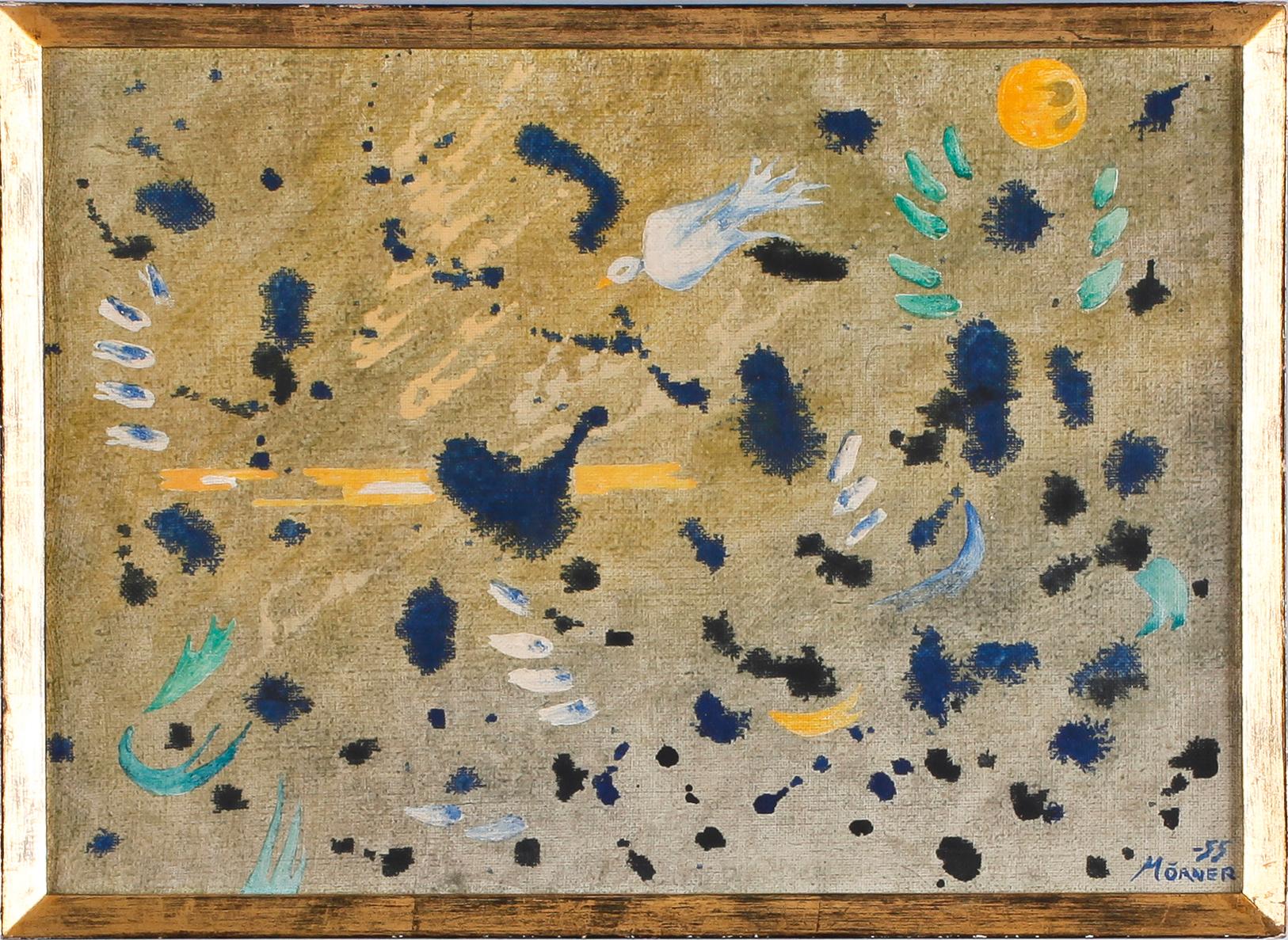 STELLAN MÖRNER, olja på pannå, sign o dat -55.