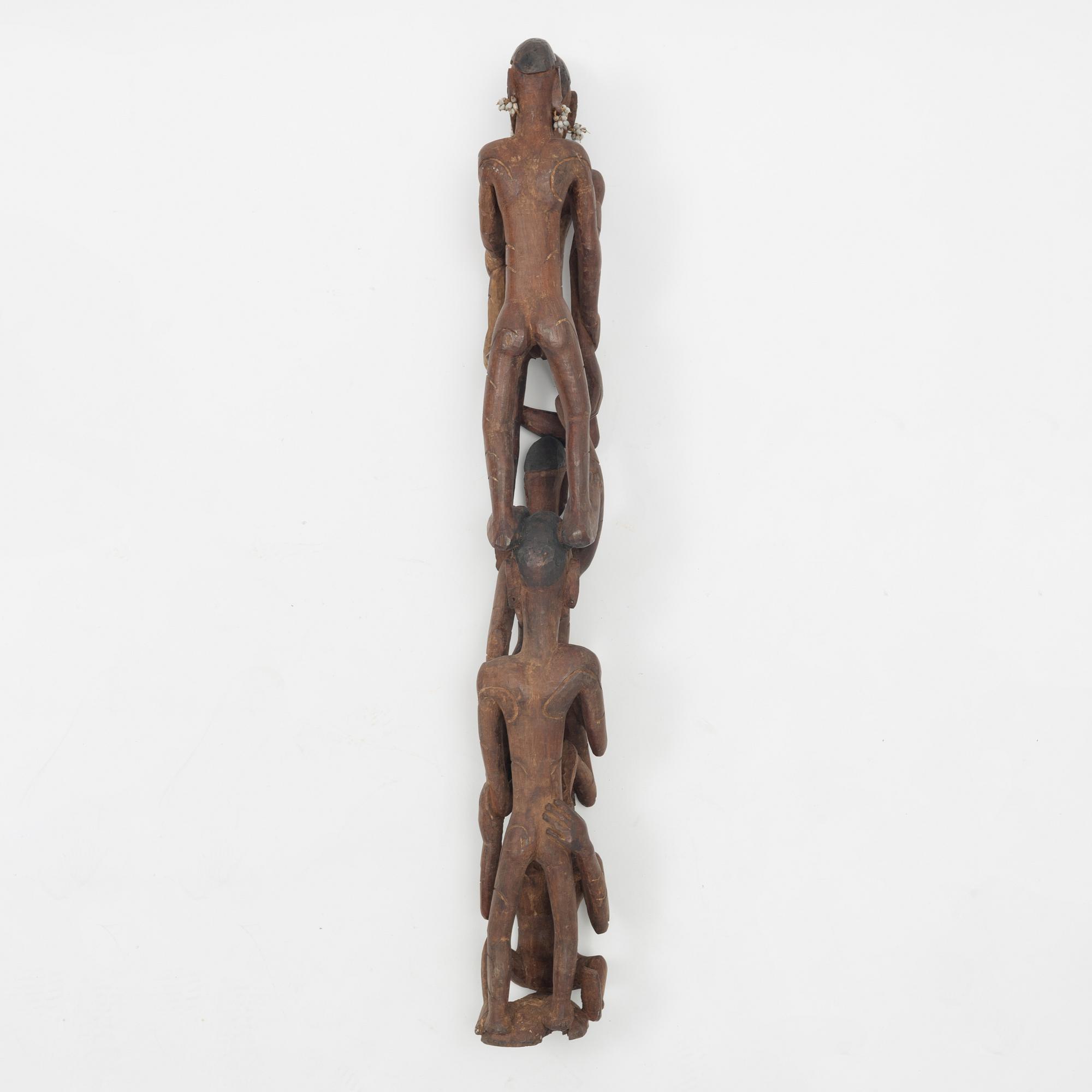 Skulptur, trä. Asmat, Indonesien, Jakarta, 1900-tal.