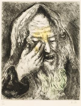 250. Marc Chagall, "Souffrance de Jérémie", ur: "La Bible".