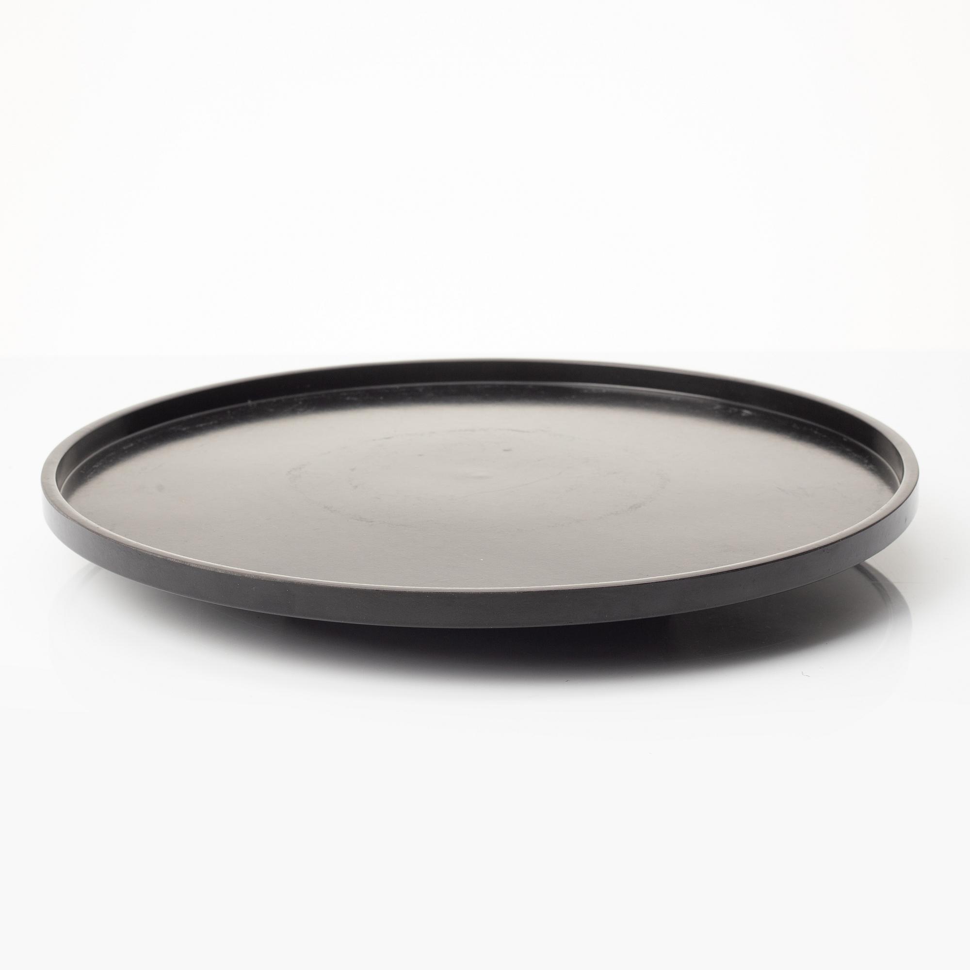 A Japanese blue and white six piece cabaret on a 'lazy Susy', secon half of the 20th century.