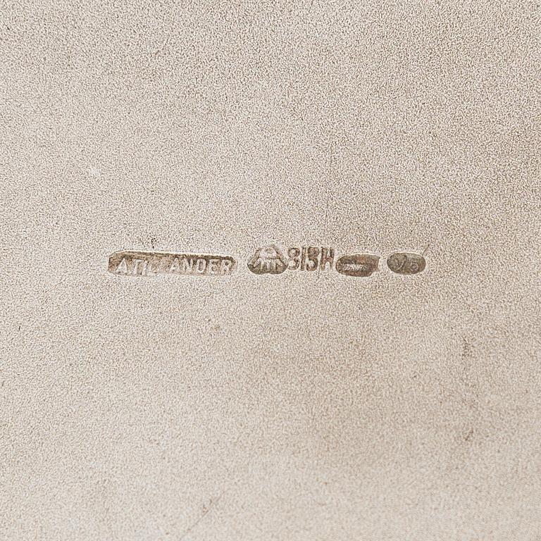 A silver box with enamelled decoration, A. Tillander, Helsinki.