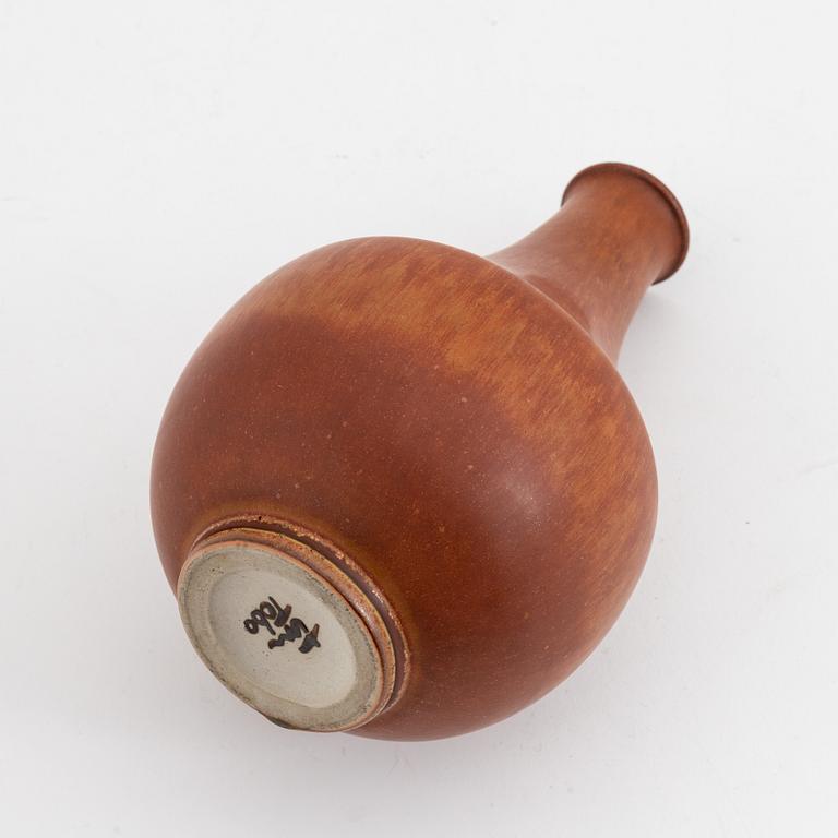 Erich & Ingrid Triller, a glazed stoneware vase, signed.