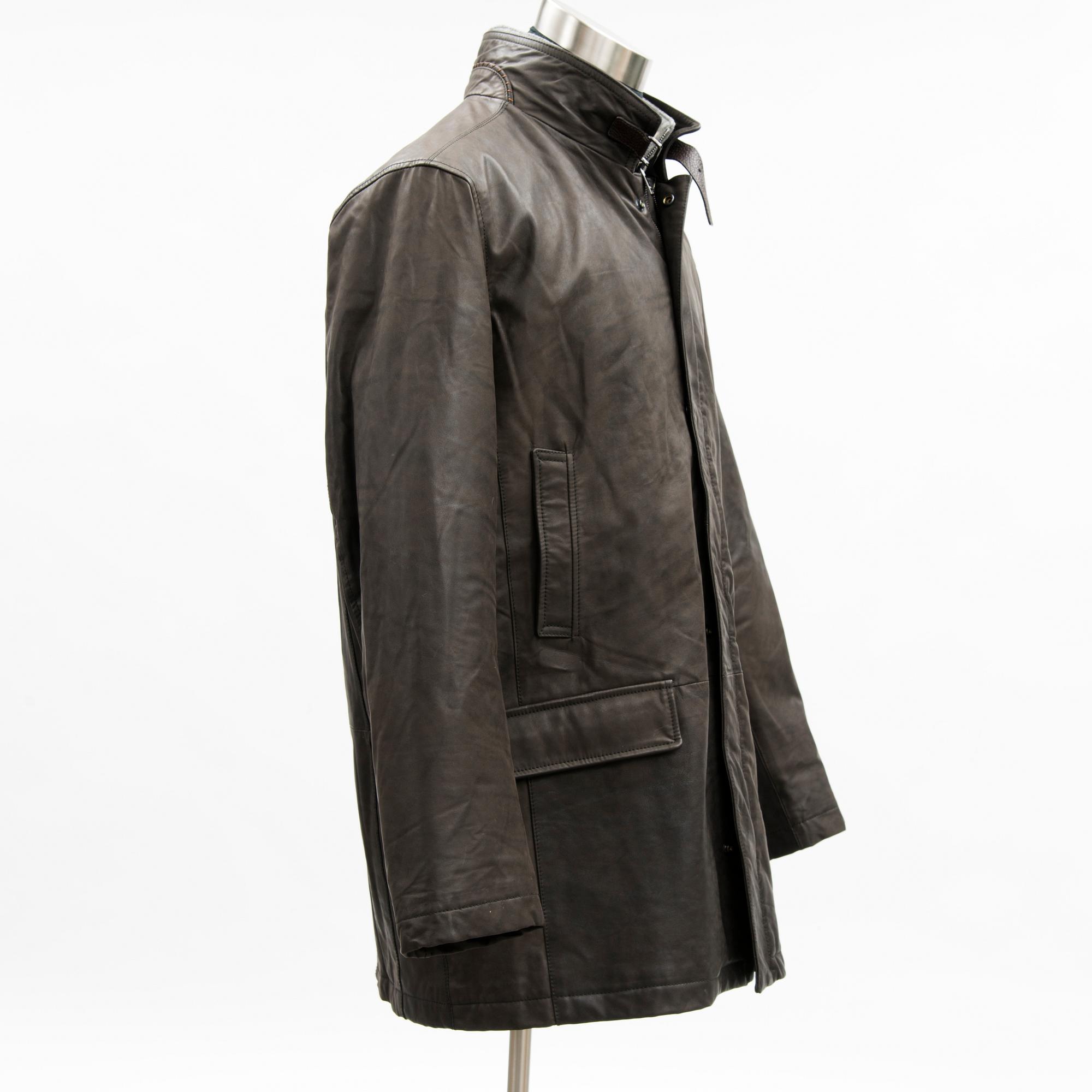 A Leather Jacket by Mabrun, Italy, size 54(IT).