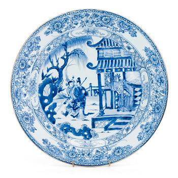 A Chinese 18th-century porcelain decorative dish, Qianlong (1736-95)..