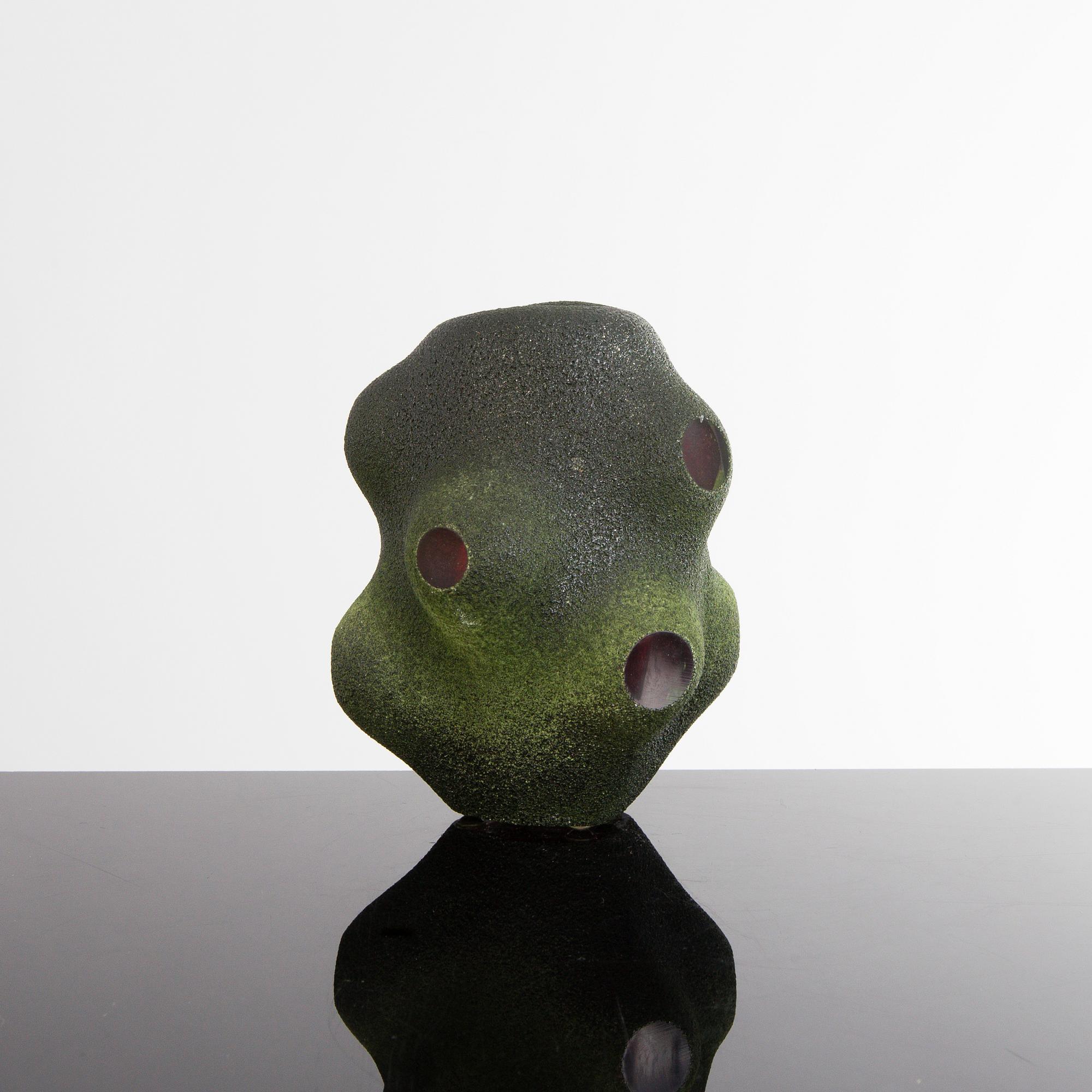 A Unique Per B Sundberg glass vase for Orrefors, signed, numbered and dated 2000.