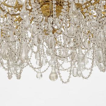 A large chandelier, late 19th Century.
