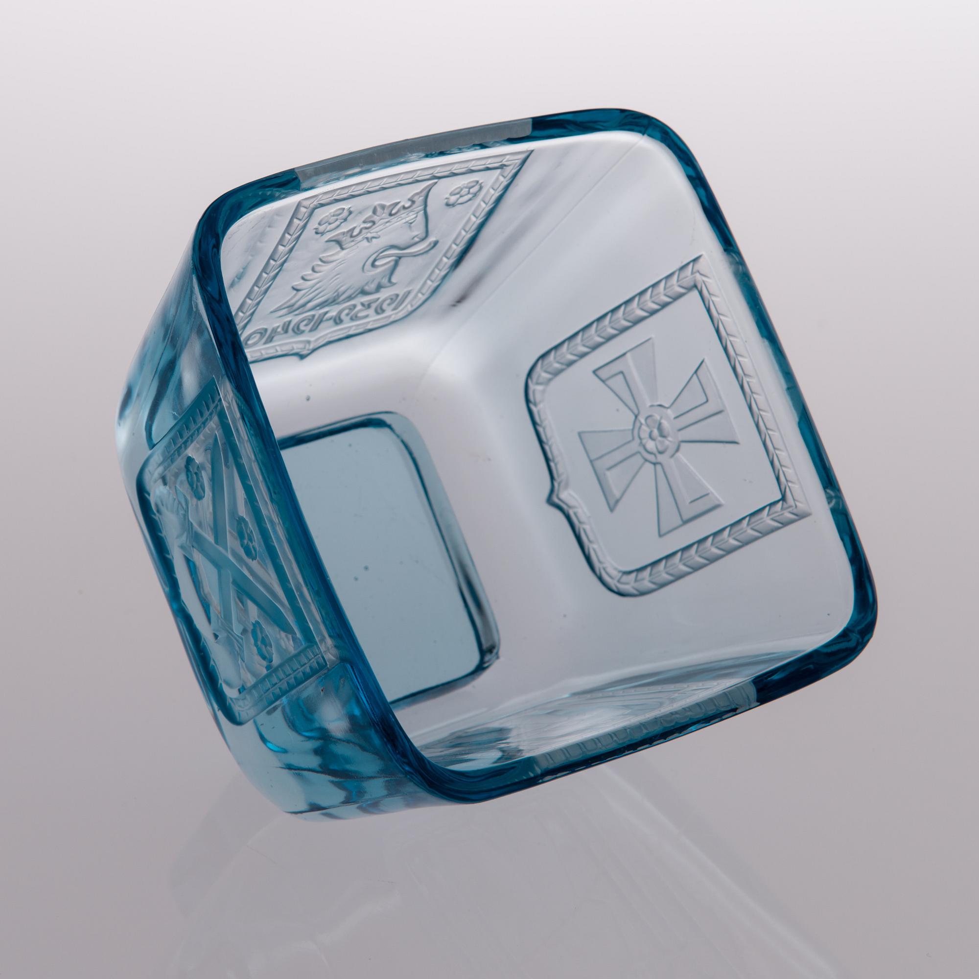 ARTTU BRUMMER, BOWL, glass, "Mottimalja" 1939-1942 Riihimäki Lasi Oy.