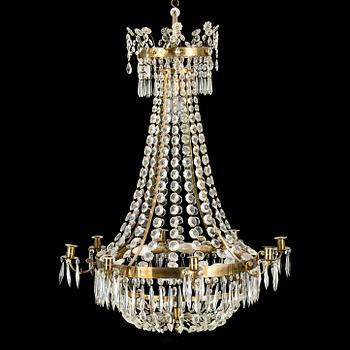 A chandelier from around the turn of the century 1900.