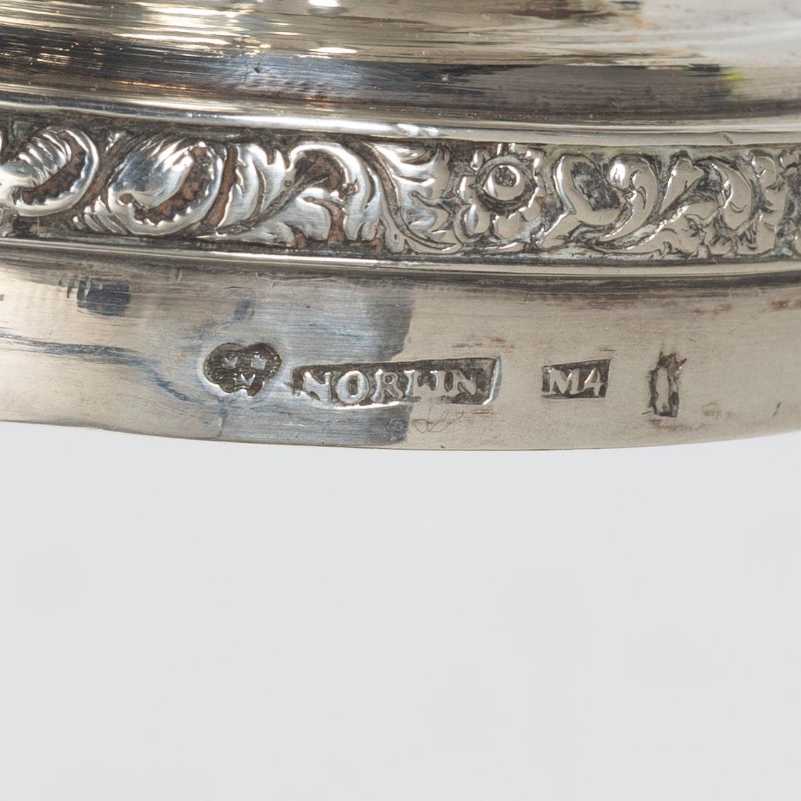 Carl Petter Norlin, mockakanna, silver, senempire, Malmö 1842.