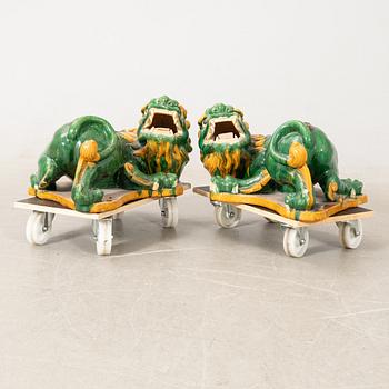 Guardian lions, a pair, China, 20th century.