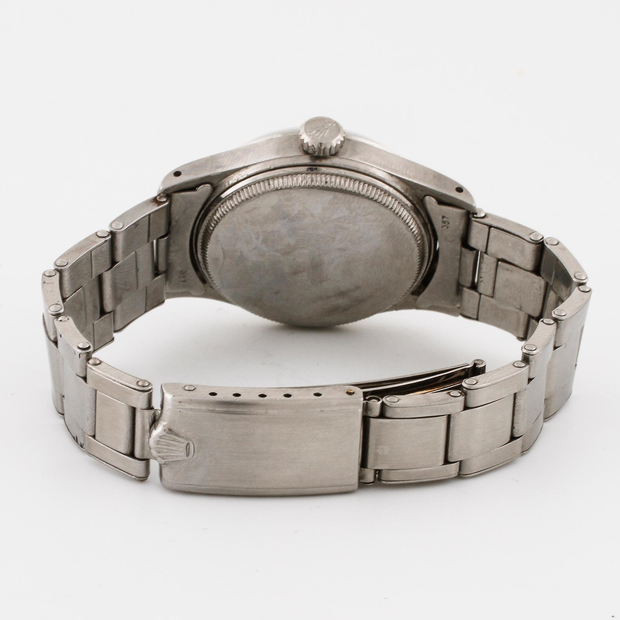 ROLEX, Oyster, Chronometer, s.k ""Big Bubbleback transitional", armbandsur, 33,5 mm.