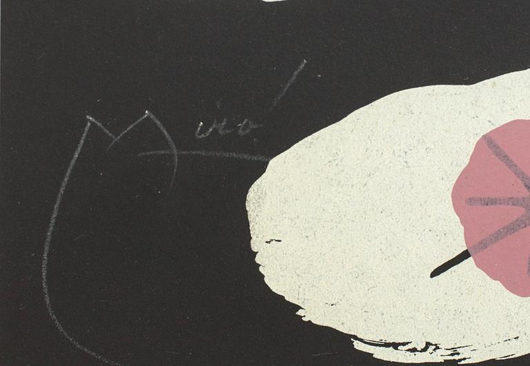 JOAN MIRO, signerat omslag, 'terres de GRAND FEU', 1956.