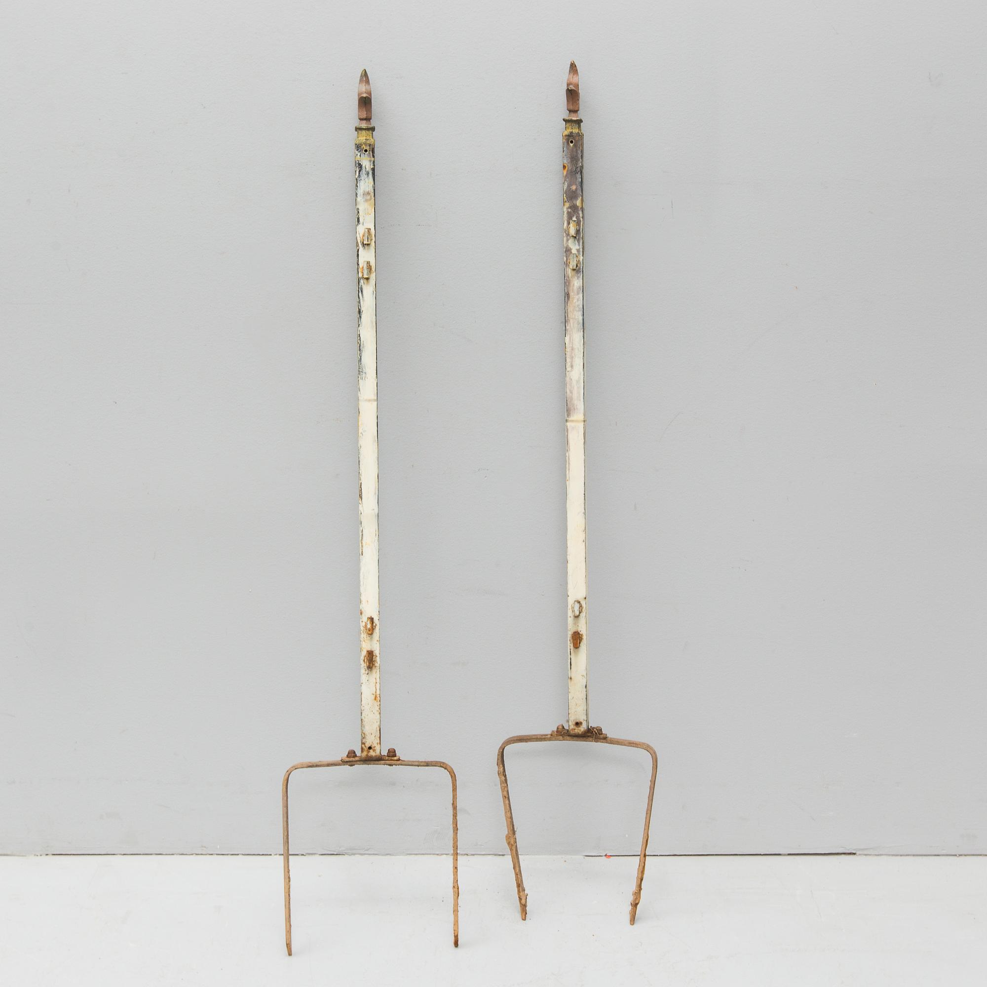 SMIDESGALLER, troligen till balkong eller terrass, 8 delar, omkring 1900.