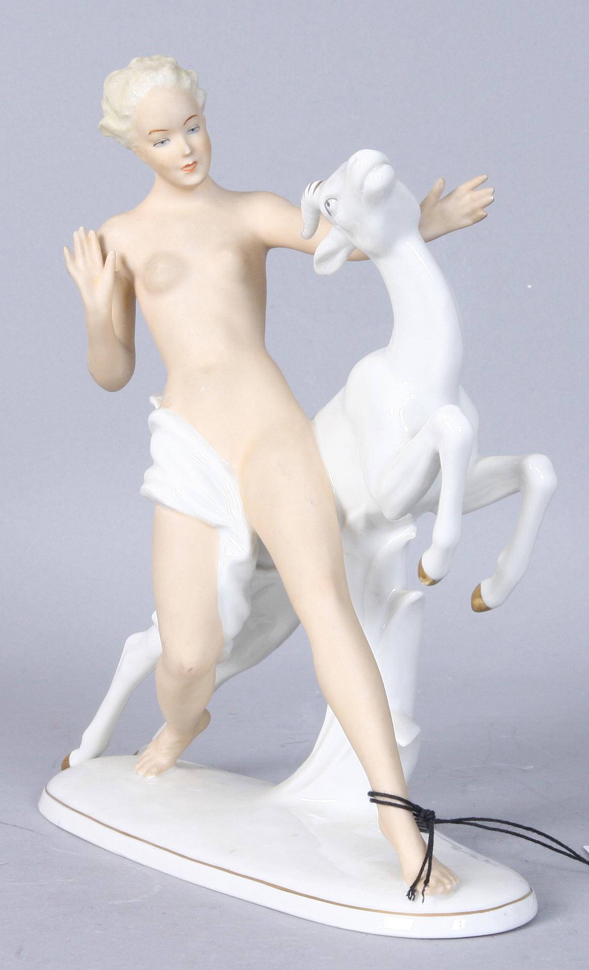 FIGURIN, porslin, Schaubachkunst.