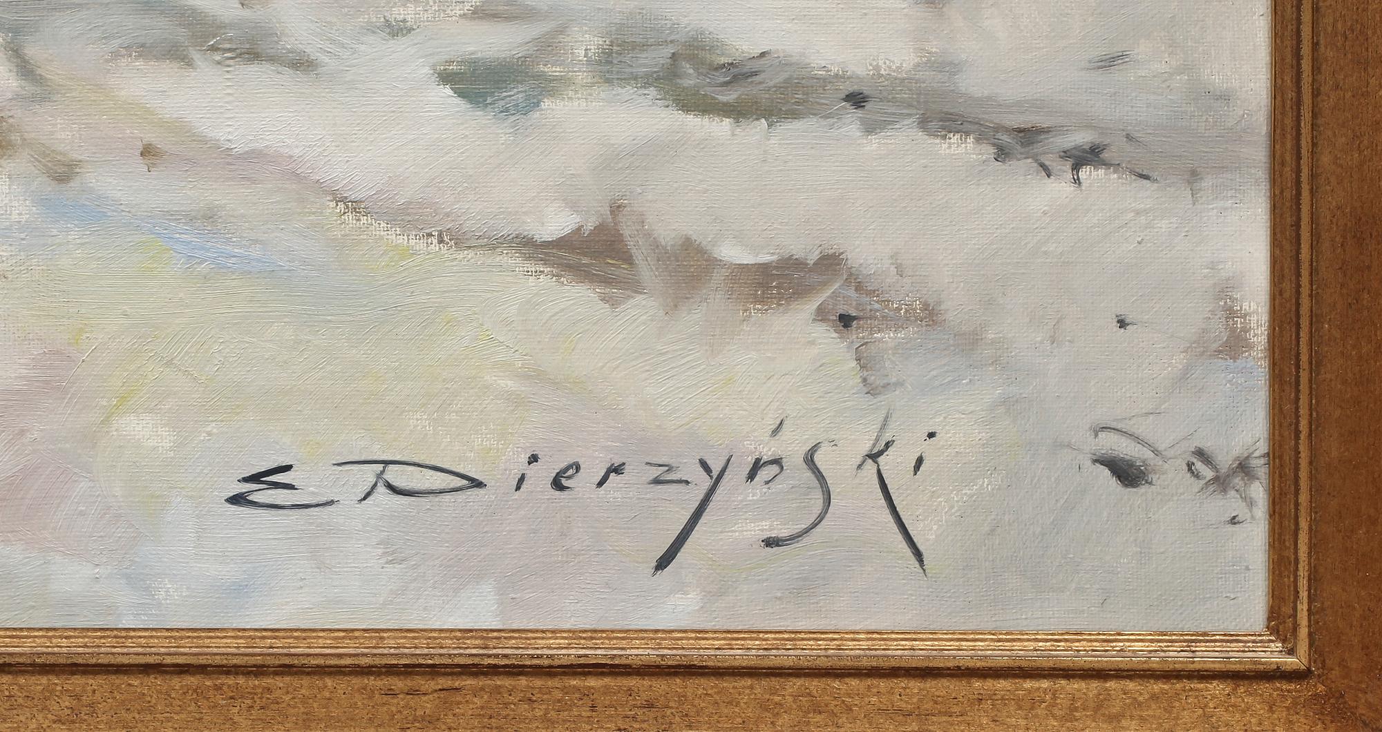 E PIERZYNSKI, olja på duk, sign.