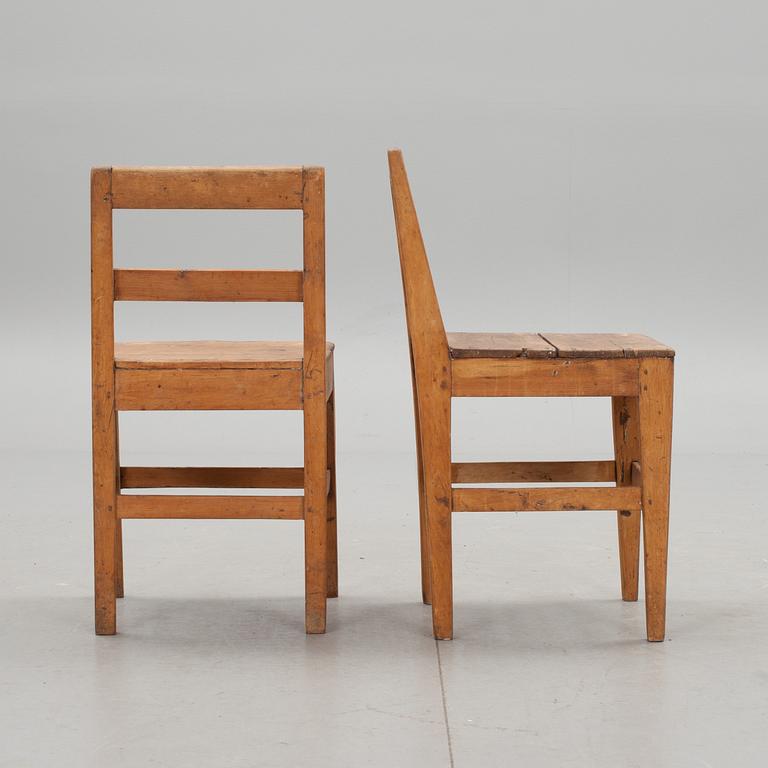 STOLAR, 6 st, allmoge, 1800-tal.