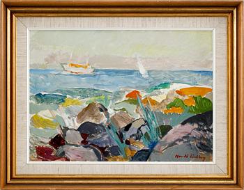 HARALD LINDBERG, olja på duk. Sign.
