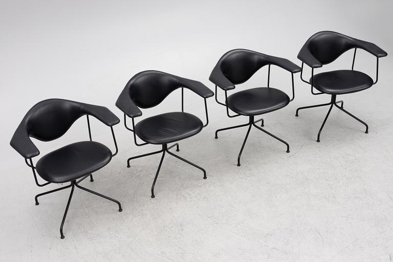 GamFratesi, four 'Masculo' chairs, Gubi, Danmark.