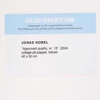 Jonas Nobel, "Approved quality, nr 15".