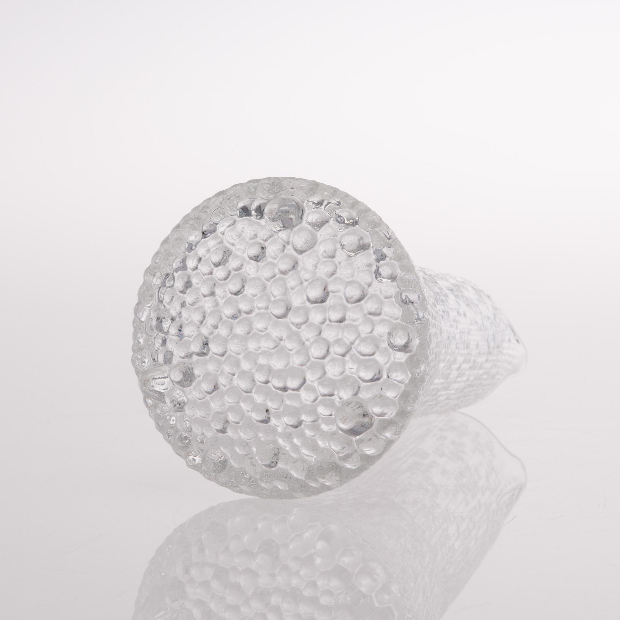 TAPIO WIRKKALA, dricksglas, 12 st samt kanna "Ultima Thule", Iittala, 1970-tal.