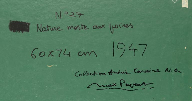 Max Papart, 'Nature Morte aux Poires'.