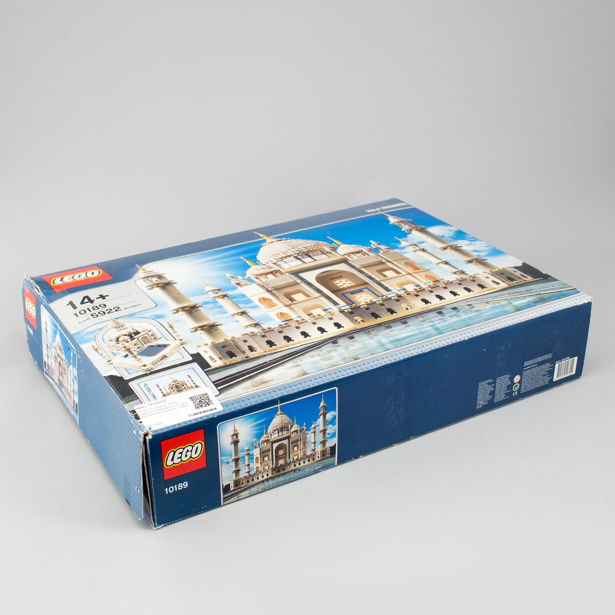 LEGO set "Taj Mahal" no 10189, with box and instructions, Denmark, 2008.