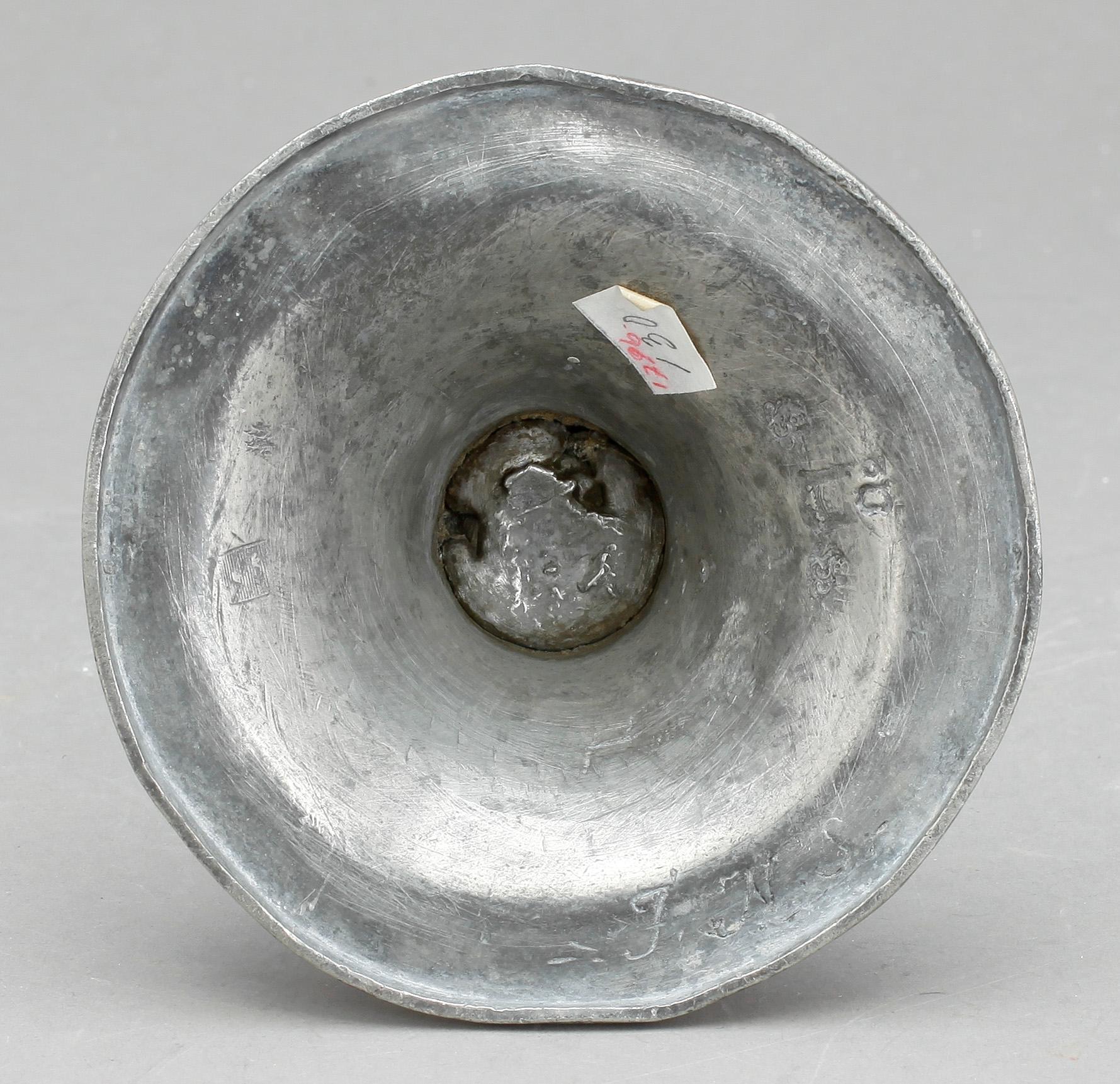 LJUSSTAKE, tenn, Carl Gustaf Malmborg, Stockholm, 1786.