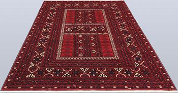 A Afghan carpet, 256 x 168 cm.