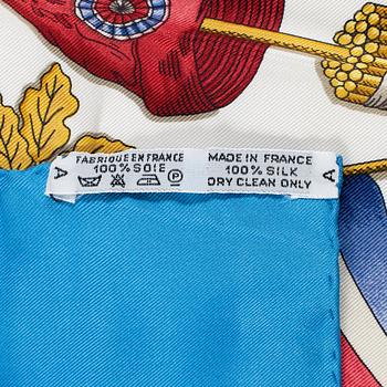 Hermès, scarf, "1789 Liberté Égalité Fraternité".