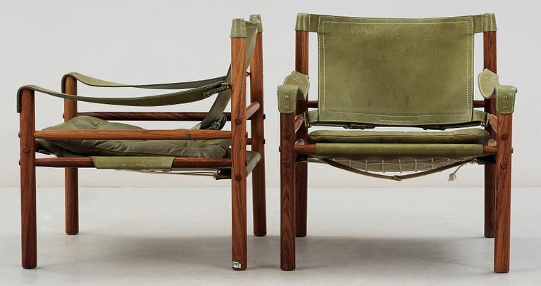 FÅTÖLJER, ett par, "Sirocco", Arne Norell.