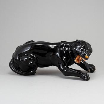 A earthenware sculpture, Deruta Italy, second half of the 20th century, signed and numbered 25/75.