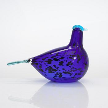 Oiva Toikka, glass bird, signed O. Toikka Iittala, Vantaa - Vanda. Year 2002.
