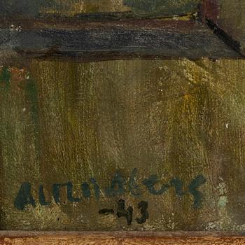 Alf Lindberg, oil on canvas, signed and dated -43.