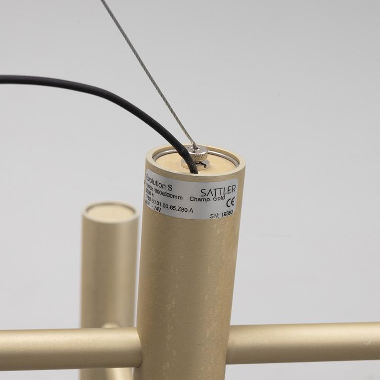 Ulrich Sattler & Michael Schmidt, a ceiling light, 'Evolution', Sattler.